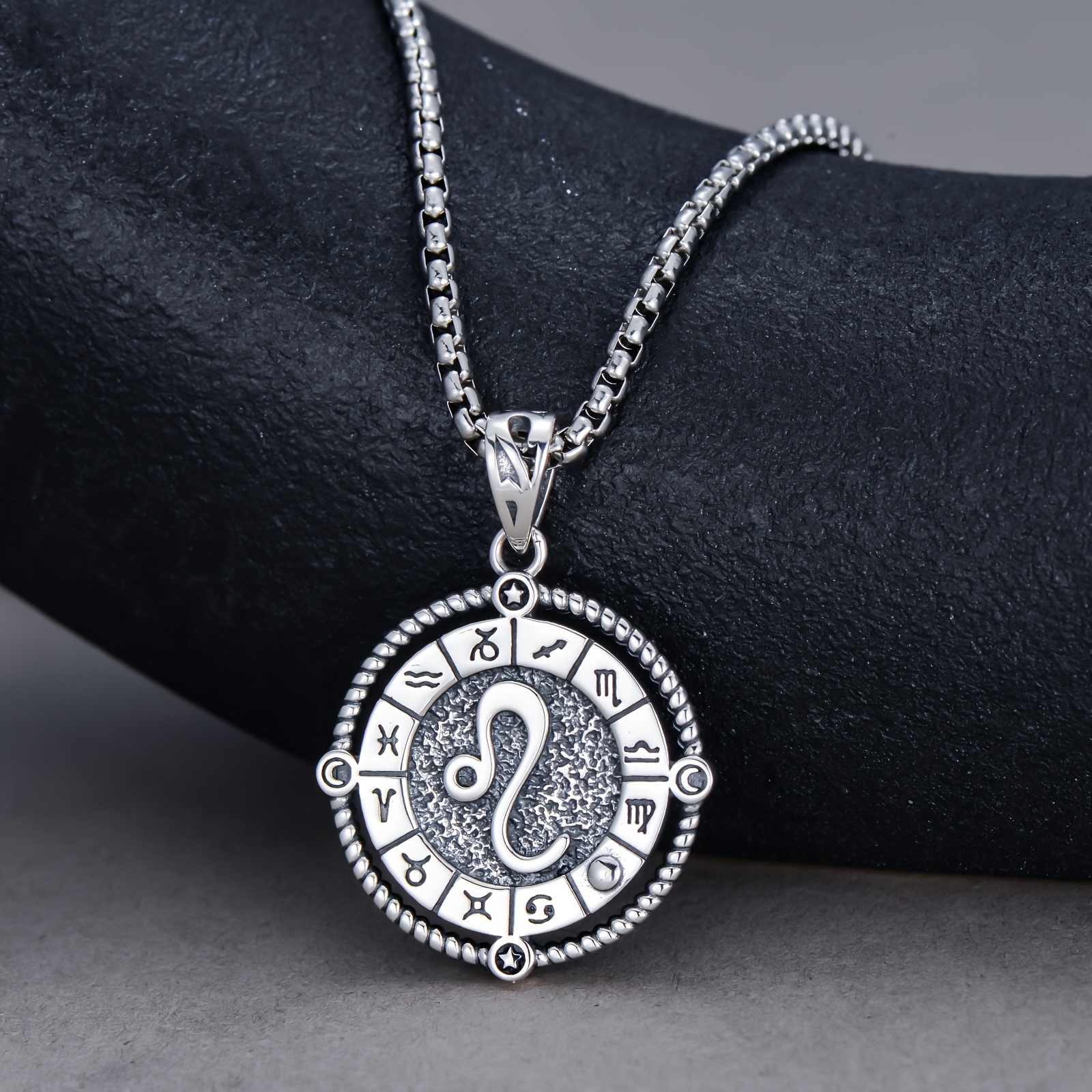 925 Silver Zodiac Sign Necklace with Constellation Pendant